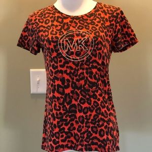 Michael Kors animal print embellished shirt!